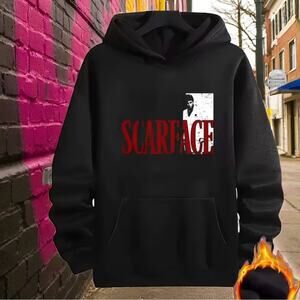 Unisex Scarface Graphic Hoodie | Thermal Lined Pullover (XXL)